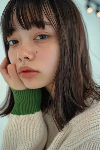 ミディアム lana hair 新宿/髪質改善のヘアスタイル