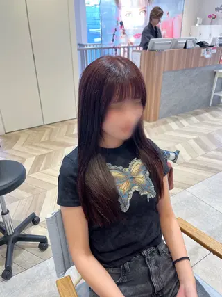 ロング カラー 韓国ヘア🇰🇷/ニ ュアンスパーマ/ヒナのヘアスタイル