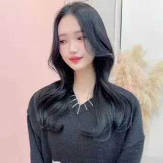 ロング 韓国ヘア＆透けカラー keita🇰🇷のヘアスタイル