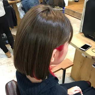 ショート カラー Blue hair lau所属・中川 仁のヘアスタイル