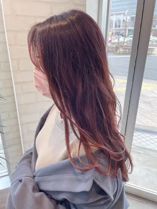 ロング カラー ケアブリーチ /髪質 改善/古橋圭史郎のヘアスタイル