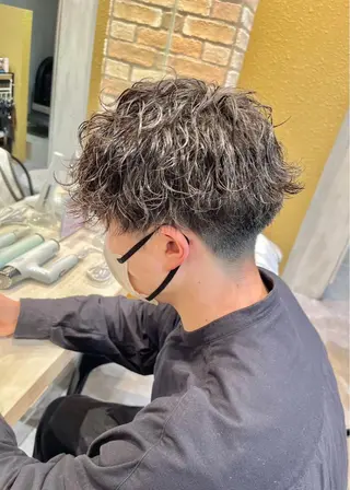 ショート カラー パーマ メンズ アイブロウ 韓国マツエク/まつパ 🎀misaki🎀のマツエク・マツパデザイン