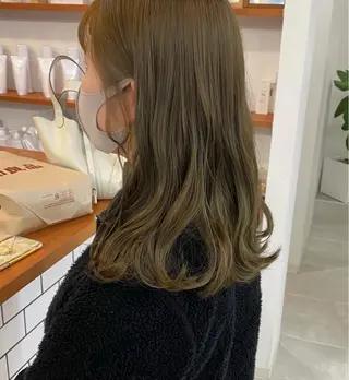 ミディアム カラー お洒落パーマ/ 艶カラー/michiのヘアスタイル