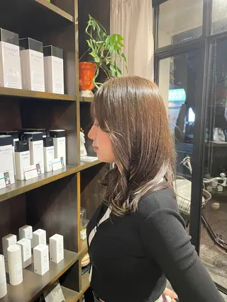 ロング カラー 栄/メンズカット/ 二村 洸太朗のヘアスタイル