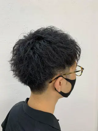 ショート メンズ グランジヘア 無造作ヘアHYUGAのヘアスタイル