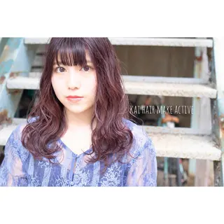 セミロング カラー 坂東 秀幸のヘアスタイル