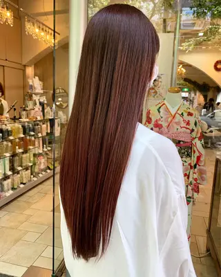 ロング カラー オブヘア鷺沼所属・立石 タテイシのヘアスタイル