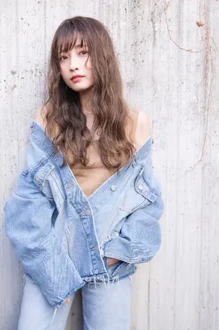 ロング カラー パーマ ヘアアレンジ ネイル キッズ メンズ マツエク・マツパ 🌸グレージュ/ ベージュ🌸yutaのヘアスタイル