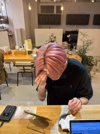 ショート カラー メンズ December/jingumae所属・メンズパーマ 特化うえちりくのヘアスタイル