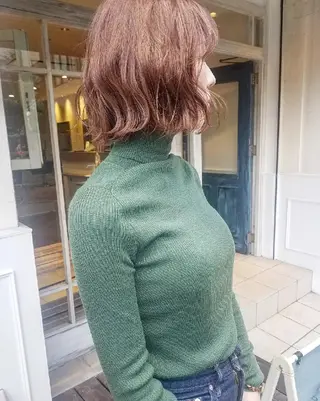 カラー 🙃 透明感カラー/ボブのヘアスタイル