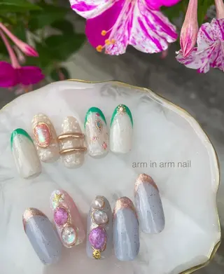 ネイル arm in arm ︎✿Yamamotoのマツエク・マツパデザイン