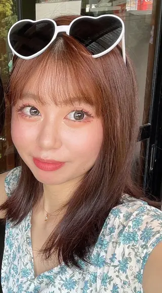 ミディアム 瀧下 唯のヘアスタイル