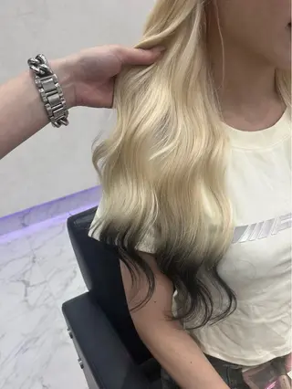 ロング カラー ハイトーン/韓国風 🤍Nacchi🐈のマツエク・マツパデザイン