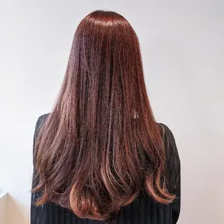 ロング 浜田りほ Luxbe 博多バスターミナルのヘアスタイル