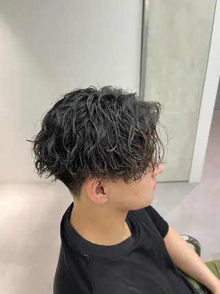 ショート パーマ メンズ soen所属・⚡メンズパーマフ ェードカットTomyのヘアスタイル