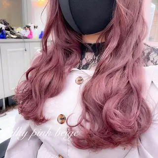 ロング カラー パーマ ヘアアレンジ メンズ キッズ ネイル マツエク・マツパ 🎀愛されモテヘア♡ 梅澤夏基🎀のヘアスタイル