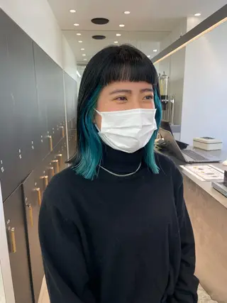 ミディアム カラー ♥️ブリーチ/ボブ/ レイヤー♥️maiのヘアスタイル