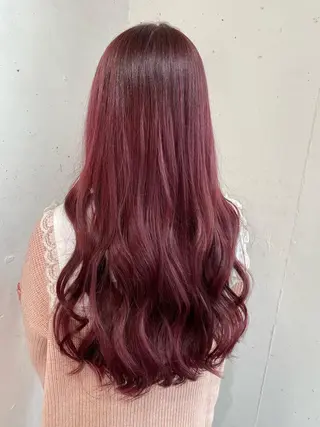 ロング カラー パーマ ヘアアレンジ 八巻 晴香のヘアスタイル