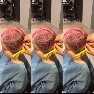 ショート カラー 傷ませないカラー✨ 鶴見/菅谷光哉のヘアスタイル