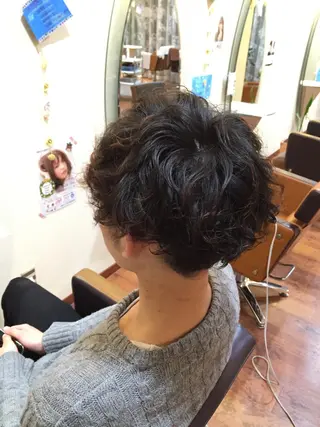 ショート パーマ メンズ ROOM所属・髪質改善・縮毛矯正/ 下村陽平のヘアスタイル