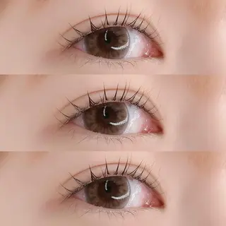 マツエク・マツパ 肌に馴染むハイトーン /ミルクティーカラーのヘアスタイル