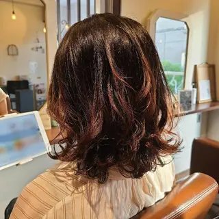 ミディアム Hazumi Ayanoのヘアスタイル
