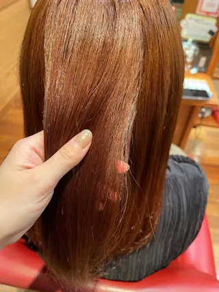 ロング カラー TJ天気予報 豊田 /松岡さくらのヘアスタイル