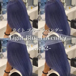 セミロング カラー キッズ ［銀座］淡色 ラベンダー🫧大村のヘアスタイル