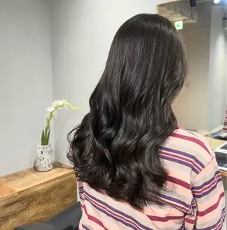 ロング カラー akane/ベージュ /オリーブ/ブラウンのヘアスタイル