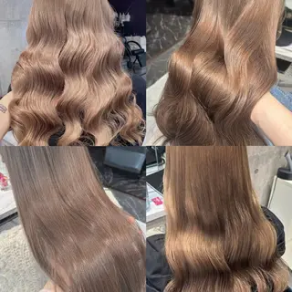 ロング カラー ヘアアレンジ メンズ 🌟🍒ハイトーン 韓国ヘア/ユウミのヘアスタイル