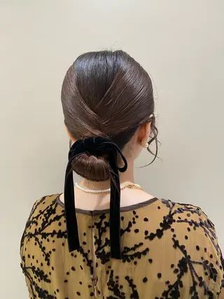 ヘアアレンジ ベージュ/アレンジ /横浜/杉本千夏のヘアスタイル