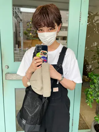 ショート パーマ パーマ/レイヤー 岩山丈一郎のヘアスタイル