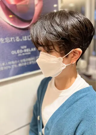 ショート カラー メンズ 青代 勇気のヘアスタイル