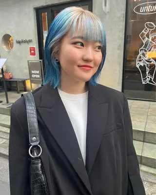 ショート レイヤーカット\ウル フ　chinatsuのヘアスタイル