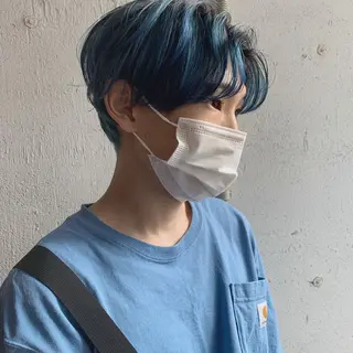 ショート カラー メンズ 🎈馬場佑馬/ スパイラルパーマ🎈のヘアスタイル