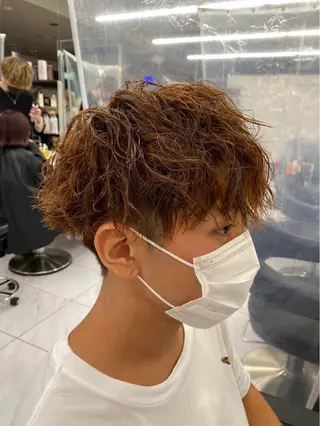 カラー パーマ メンズ メンズ特化/パーマ/ カット/カラー/るなのヘアスタイル