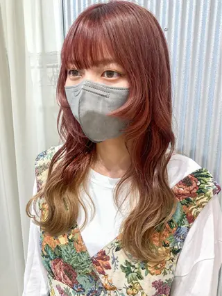 ロング カラー ヘアアレンジ yuka .のヘアスタイル