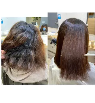 高難易度縮毛矯正　春日井　Soea(ソイア)所属・多久間 喬介のヘアスタイル