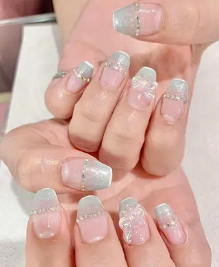 ミディアム カラー パーマ ヘアアレンジ メンズ キッズ ネイル マツエク・マツパ アイブロウ Salon Kのネイルデザイン