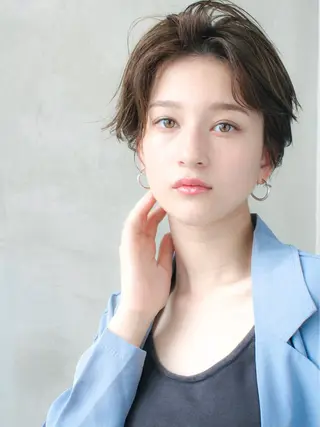 ショート カラー 🉐レイヤー/塩見 弘樹🉐渋谷のヘアスタイル