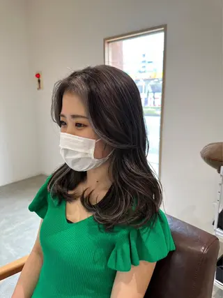 セミロング カラー 北九州美容室 🇰🇷mahiroのヘアスタイル