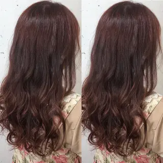 ロング カラー パーマ ヘアアレンジ 八巻 晴香のヘアスタイル