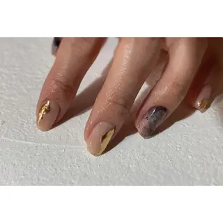 ネイル fig tree所属・fig  tree 地爪育成モニターのネイルデザイン