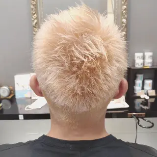 ショート カラー パーマ メンズ キッズ マツエク・マツパ sara 荒井店のヘアスタイル