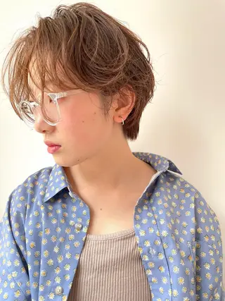 ショート パーマ EMANON YOKOHAMA所属・横浜/ショート/ マンツーマン施術　丹のヘアスタイル