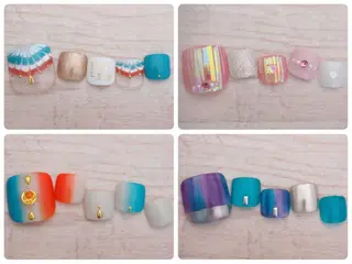 ネイル トップネイリスト Ribbon立川店のネイルデザイン