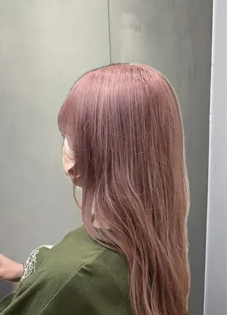 ロング カラー スキバサミを使わない カット✂︎カズマのヘアスタイル