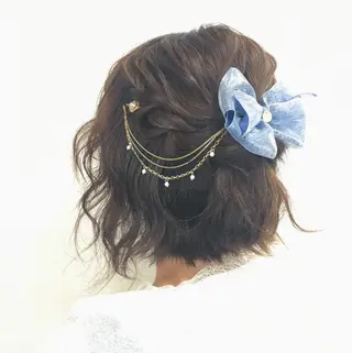 ショート ヘアアレンジ EMANONシェアサロン梅田店所属・髪質改善🩵艶髪 ストレート🩵山口のヘアスタイル