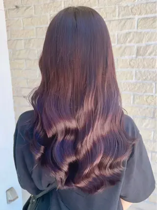 セミロング カラー 髪質改善縮毛矯正 指名No.1👑のヘアスタイル