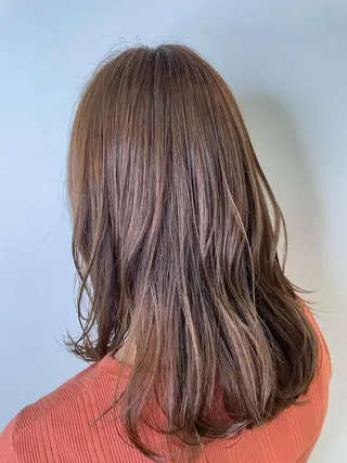 セミロング 松本 剛成のヘアスタイル